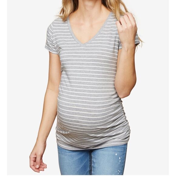 Motherhood Maternity Ruched T-shirt - Picture 1 of 4